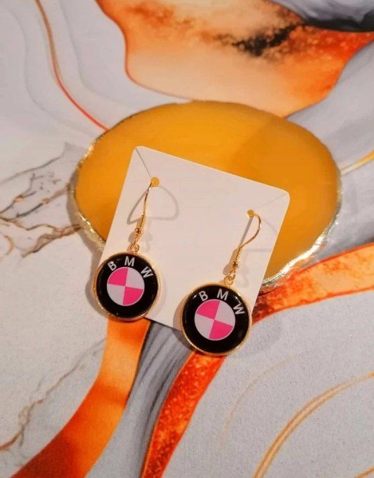 Boucle d'oreille BMW Rose 