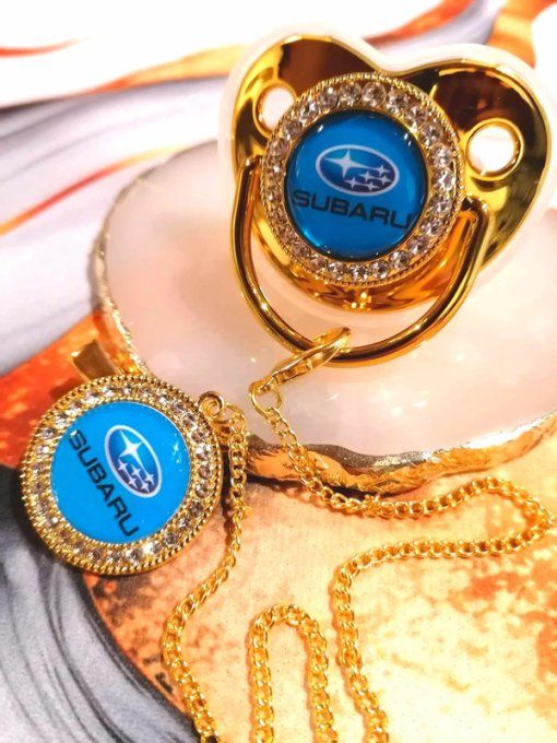 Tétine, sucette avec attache Subaru 