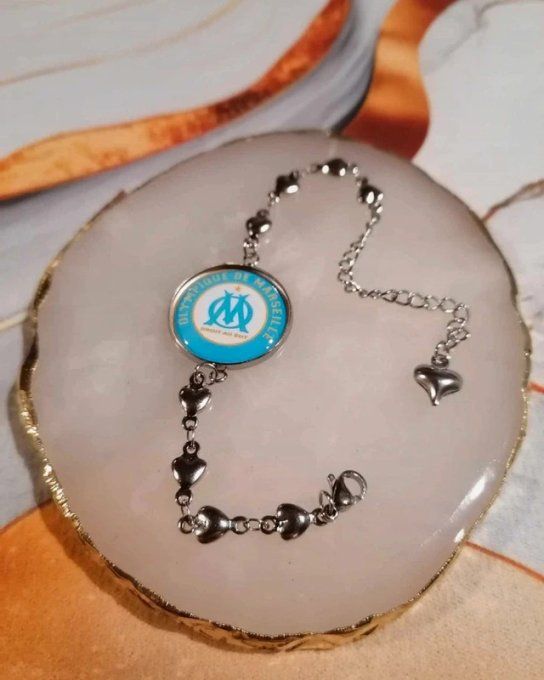 Bracelet Cœur Olympique de Marseille