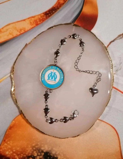 Bracelet Cœur Olympique de Marseille