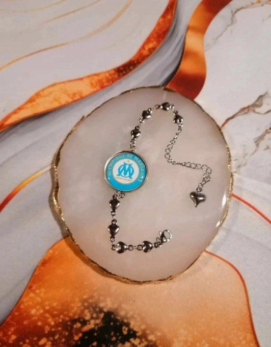 Bracelet Cœur Olympique de Marseille