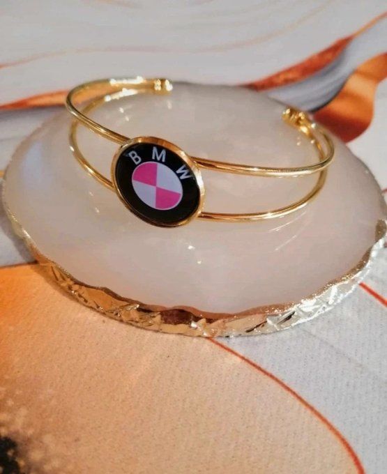 Bracelet manchette BMW Rose