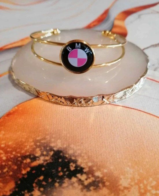 Bracelet manchette BMW Rose 