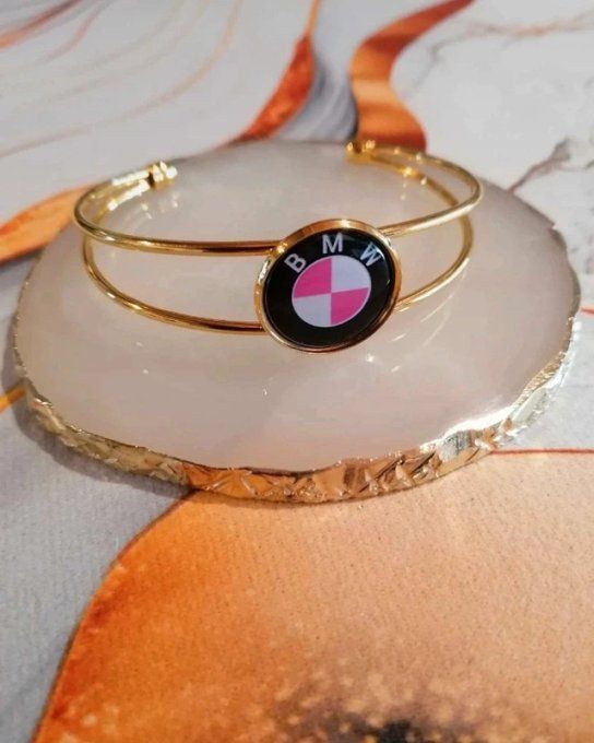 Bracelet manchette BMW Rose 