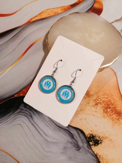 Boucles d’oreilles Olympique de Marseille