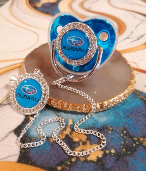 Tétine, sucette avec attache Subaru 