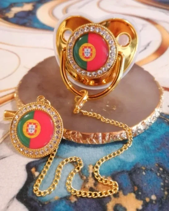 Tétine, sucette avec attache Força Portugal 