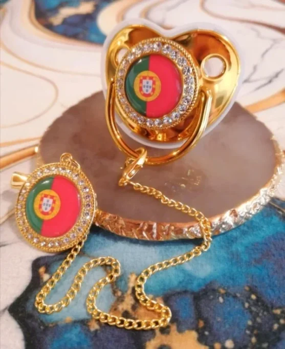 Tétine, sucette avec attache Força Portugal 