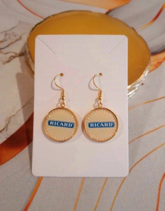 Boucle d'oreille Ricard 