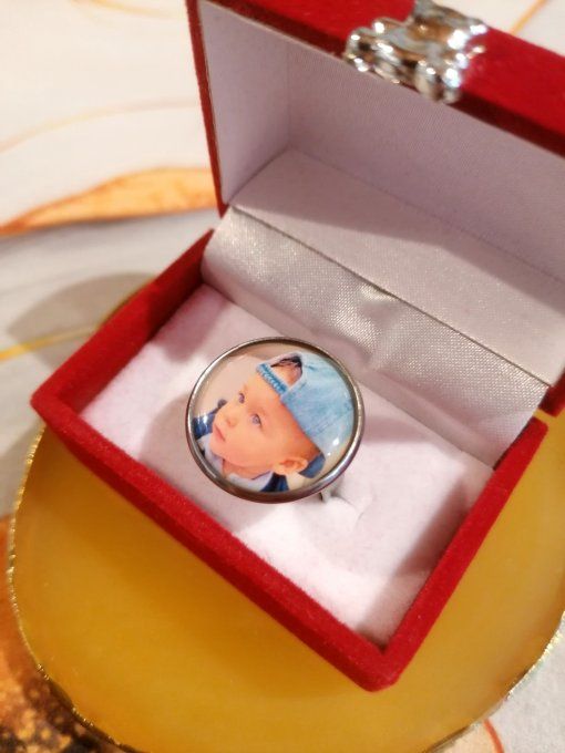 Bague personnalisé avec la photo / logo de votre choix
