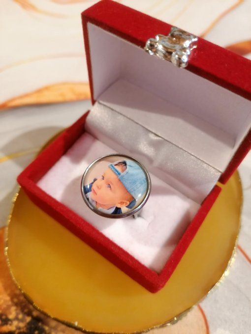 Bague personnalisé avec la photo / logo de votre choix