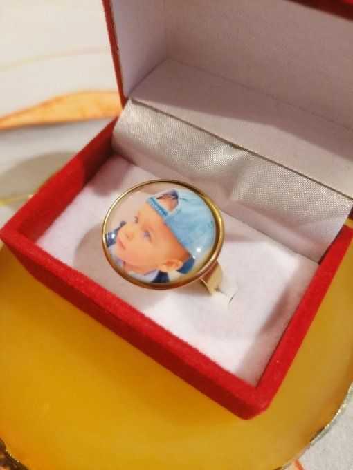 Bague personnalisé avec la photo / logo de votre choix