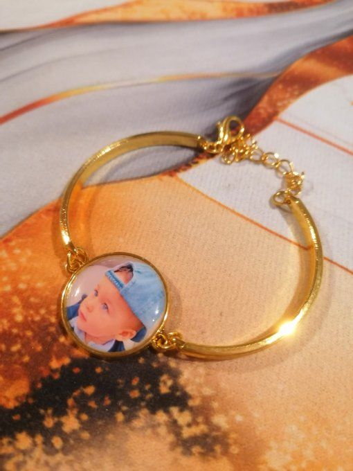 Bracelet personnalisé avec la photo / logo de votre choix