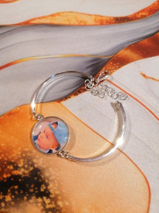 Bracelet personnalisé avec la photo / logo de votre choix