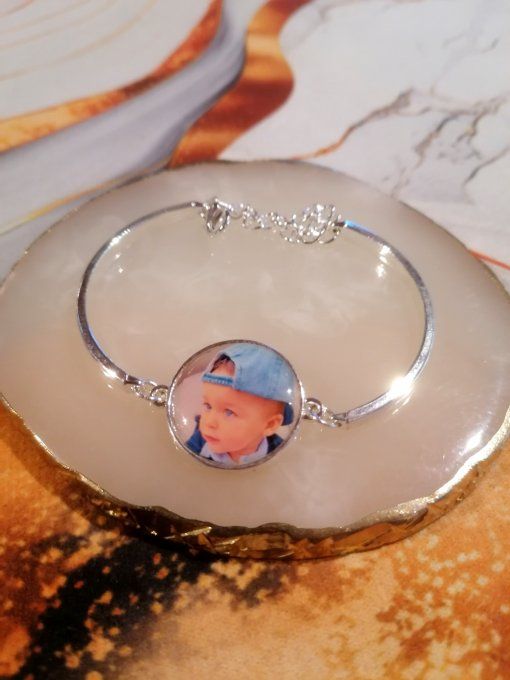 Bracelet personnalisé avec la photo / logo de votre choix
