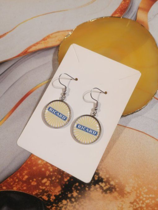 Boucle d'oreille Ricard 