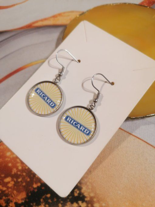 Boucle d'oreille Ricard 