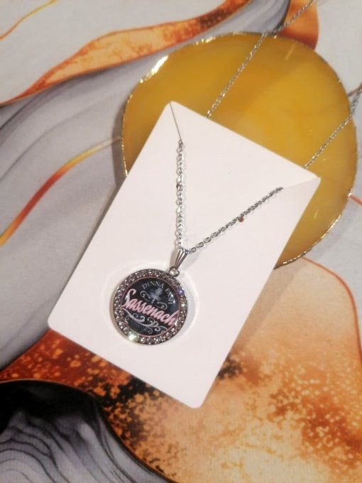 Collier pendentif Outlander strass 