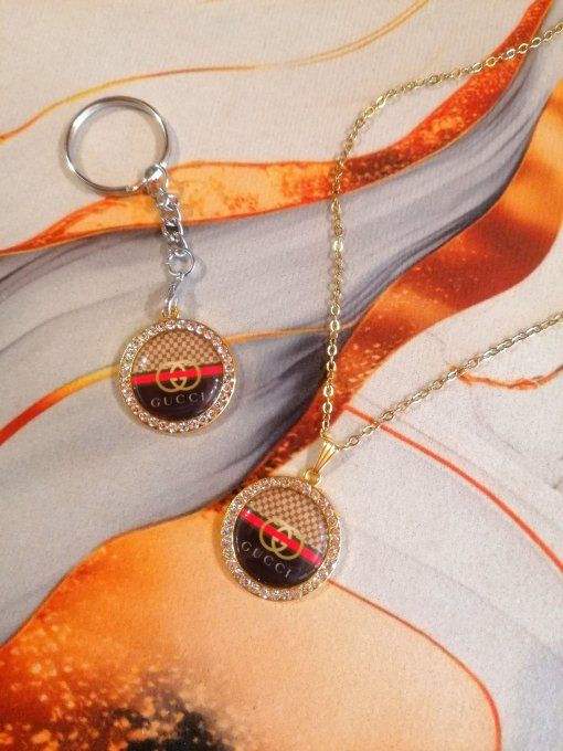 Coffret 2-en1 : Collier + Porte-clé GUCCI