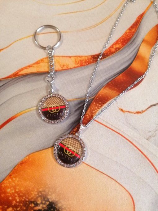 Coffret 2-en1 : Collier + Porte-clé GUCCI