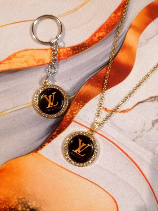 Coffret 2-en1 : Collier + Porte-clé LOUIS VUITTON 