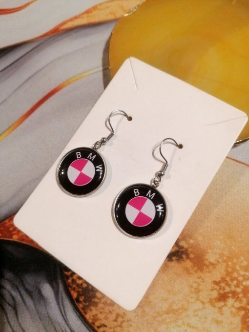 Boucle d'oreille BMW Rose 