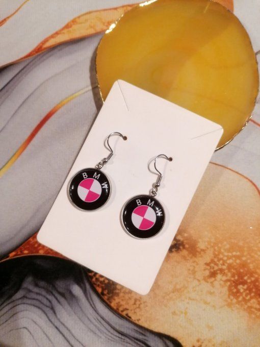 Boucle d'oreille BMW Rose 
