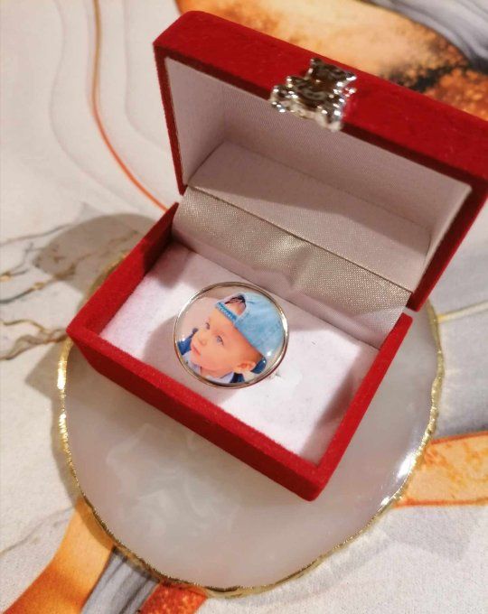 Bague personnalisé avec la photo / logo de votre choix