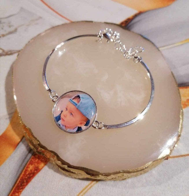 Bracelet personnalisé avec la photo / logo de votre choix