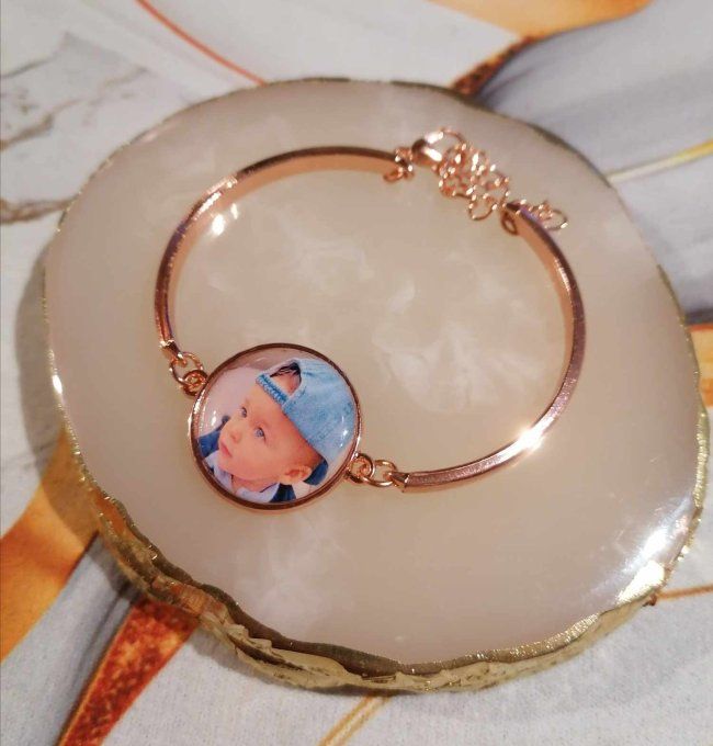 Bracelet personnalisé avec la photo / logo de votre choix